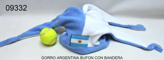 Imagen de GORRO ARGENTINA BUFON CON BANDERA 2.24